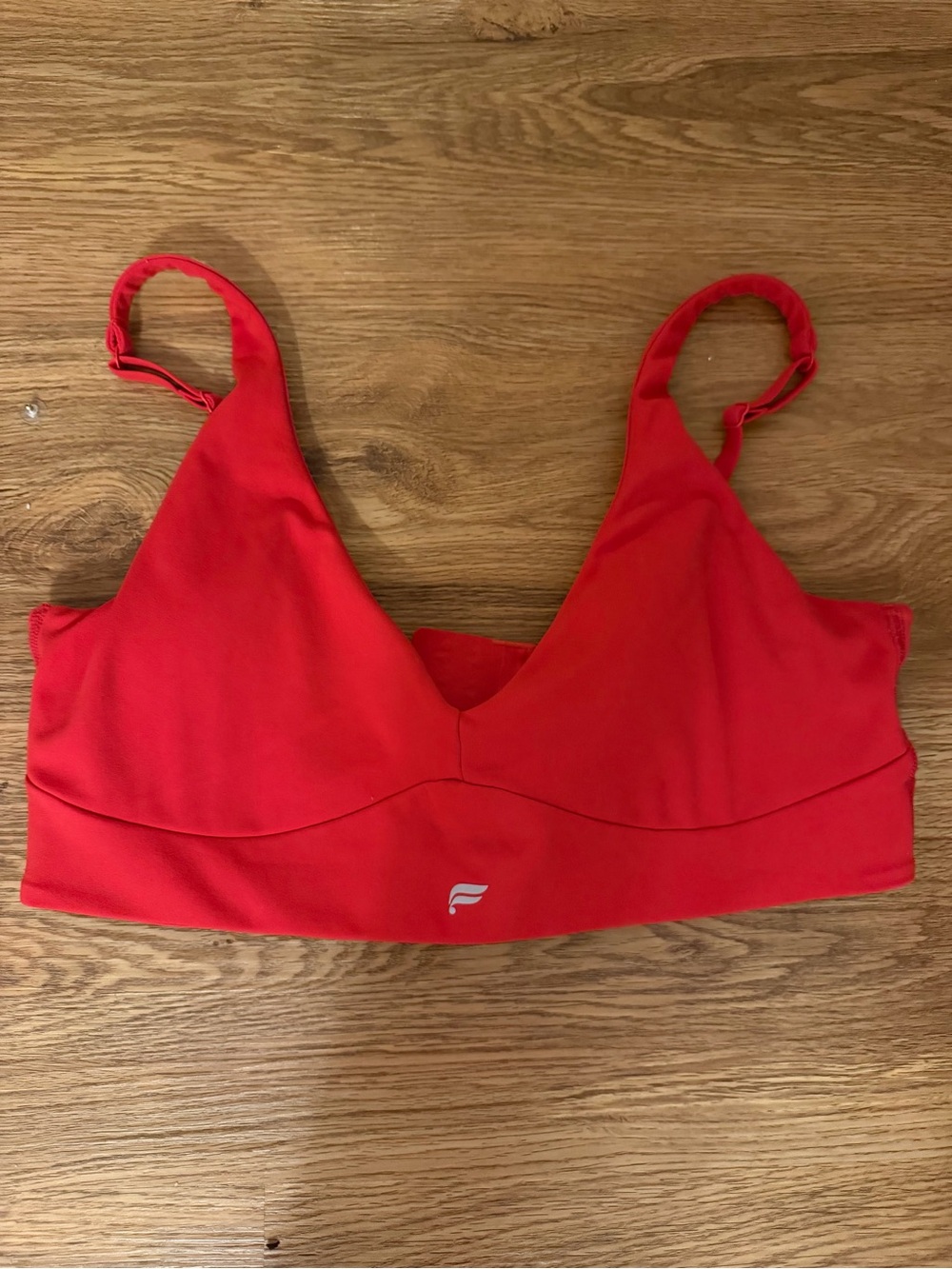 Fabletics Vibrant Red V-Neck Bralette